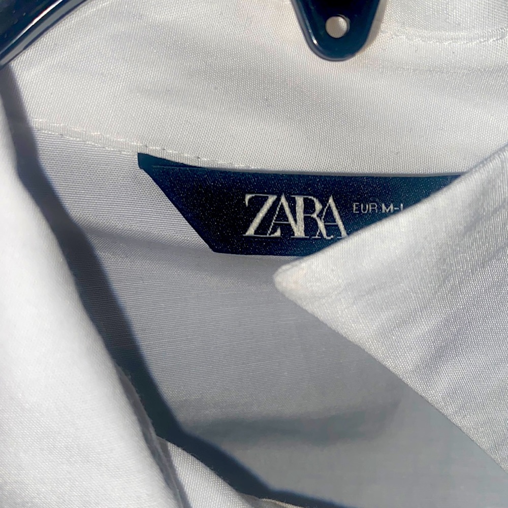 Zara Gathered Shoulder Sleeveless Maxi Button Down Dress or Top